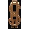 Image 1 : 14K YELLOW GOLD SOLID DOLLAR SIGN MONEY CLIP