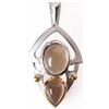 Image 1 : HYPER-MODERN CITRINE STERLING SILVER PENDANT
