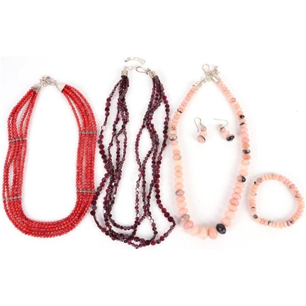 JAY KING STERLING GEMSTONE NECKLACES LOT OF 3