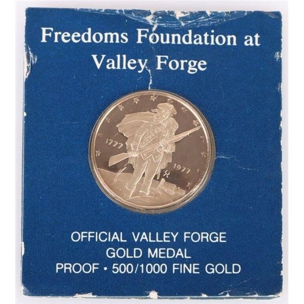 1977 FREEDOMS FOUNDATION 50% GOLD MEDAL PROOF