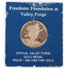 Image 1 : 1977 FREEDOMS FOUNDATION 50% GOLD MEDAL PROOF