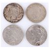 Image 1 : ASSORTED 90% SILVER LIBERTY PEACE DOLLARS - (4)