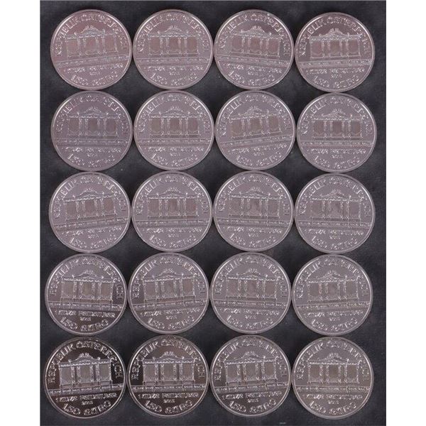 FINE SILVER 1,50 EURO R. OST. 1OZT COIN ROLL OF 20