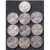 Image 1 : ASSORTED FINE SILVER TYPE 1 AMERICAN EAGLES - (10)