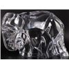 Image 1 : SIGNED BACCARAT GLASS ELEPHANT & CALF SCULPTURE