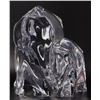 Image 3 : SIGNED BACCARAT GLASS ELEPHANT & CALF SCULPTURE