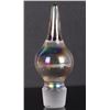 Image 4 : IRIDESCENT CRYSTAL DECANTER W/ POINTED STOPPER