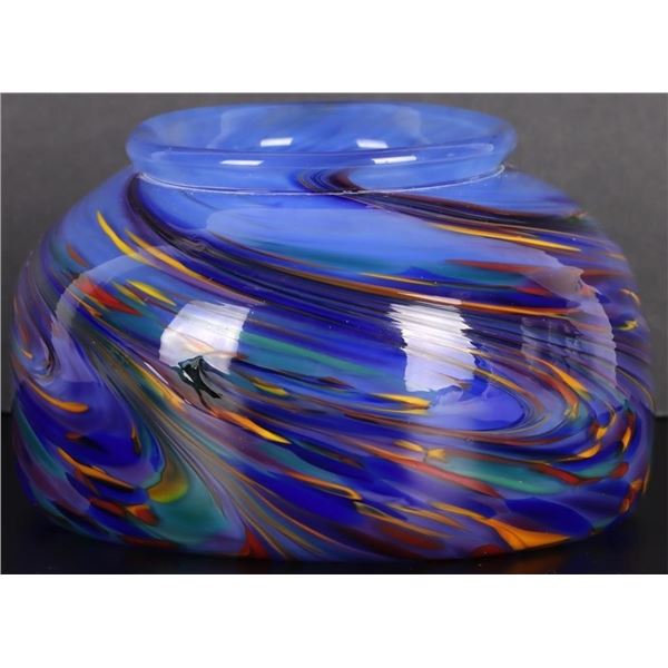 BEAUTIFUL MURANO HAND BLOWN GLASS CANDLE HOLDER
