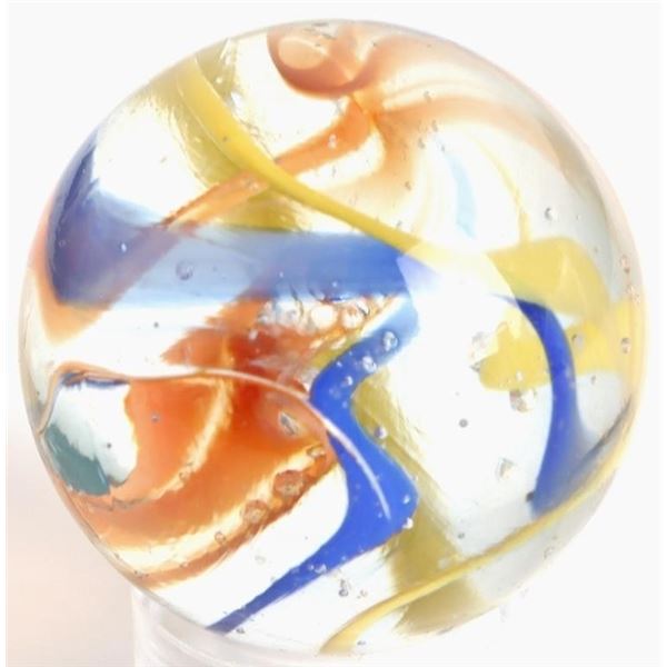 FIESTA COLORFUL HAND-BLOWN ART GLASS MARBLE