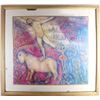 Image 1 : MARC CHAGALL LARGE ABSTRACT ART PRINT FRAMED