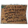 Image 5 : MARY L. PROCTOR "GOLF IS ART" OIL ON WOOD BOARD