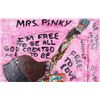 Image 2 : MARY L. PROCTOR "MRS. PINKY" OIL ON DOOR COLLAGE