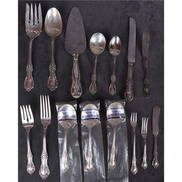 INTERNATIONAL STERLING SILVER WILD ROSE SILVERWARE