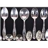 Image 4 : ANTIQUE WHITING HERALDIC STERLING ORNATE SPOONS
