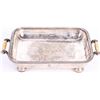 Image 5 : ANTIQUE SILVER PLATED DINNER TRAY SET