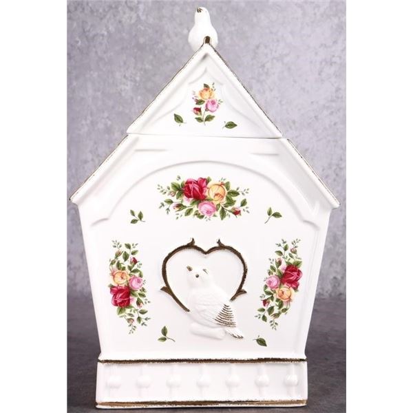 ROYAL ALBERT OLD COUNTRY ROSES BISCUIT JAR