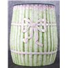 Image 1 : BUNDLED ASPARAGUS PORCELAIN ITALIAN GARDEN STOOL