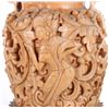 Image 2 : HAND-CARVED ORNATE BALINESE WOODEN VASE