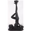 Image 1 : VINTAGE ART DECO NUDE LADY STATUE TABLE LAMP