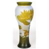 Image 1 : AFTER E. GALLE NOVEAU CAMEO GREEN LILIES VASE
