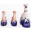 Image 2 : VICTORIAN STAFFORDSHIRE WHIPPET DOG FIGURINES (3)