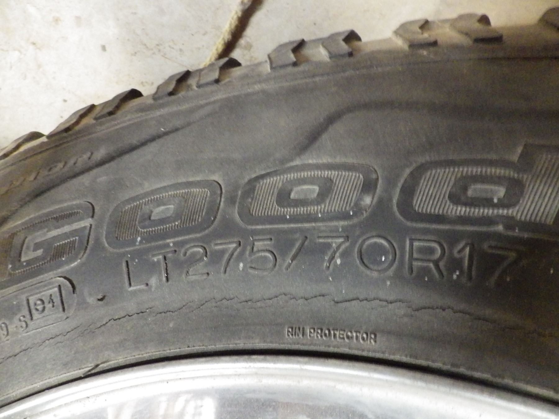 BF Goodrich ( LT275/70R17) 4 tires, rims and hubcaps from dodge half ...