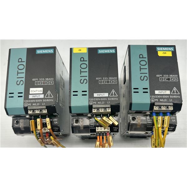 (3) Siemens #6EP1333-3BA00 Power Supplies