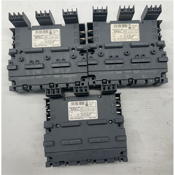 (3) Siemens #3RV2917-4B 3-Phase Busbars