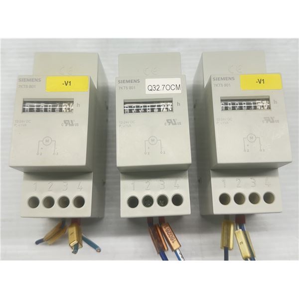 (3) Siemens #7KT5 801 Time Counters
