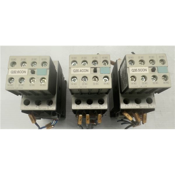 (3) Siemens #3ZX1012-0RT02-1AA1 Contactors