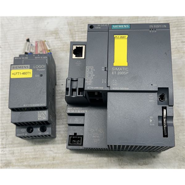 Lot of (2) Siemens Items #6ES7512-1SK01-0AB0 & #6EP3310-6SB00-0AY0