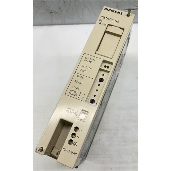 Siemens #6ES5951-7LD12 Simatic S5 Power Supply