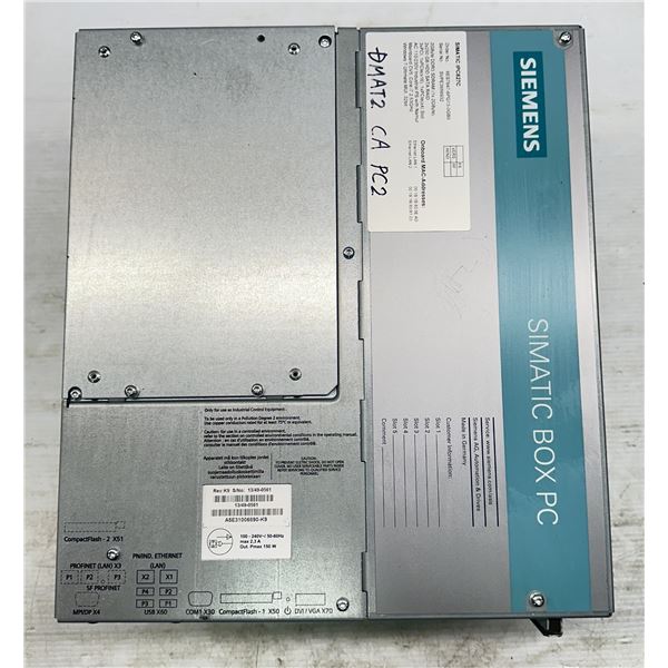 Siemens #6ES7647-6PG13-0GB0 Simatic IPC827C /#A5E31006890-K9