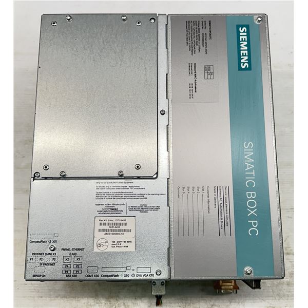 Siemens #6ES7647-6PG13-0GA0 Simatic IPC827C /#A5E31006890-K8