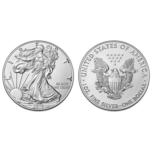 2017 American Silver Eagle.999 Fine Silver Dollar Coin