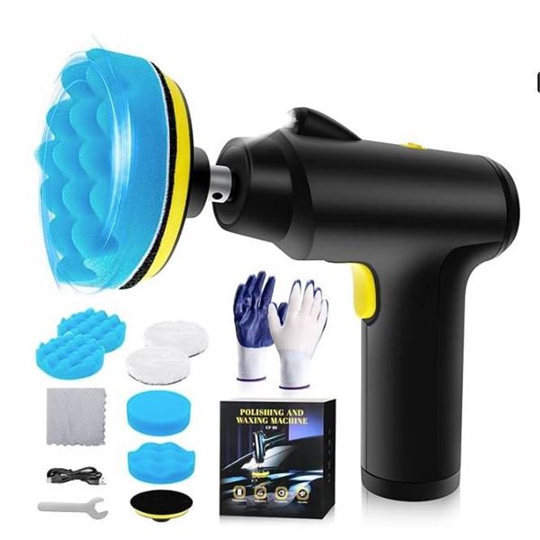 Cordless Car Buffer Polisher, Lightweight Portable Car Polishing Kit With 3 Variable Speed & 2000mAh
