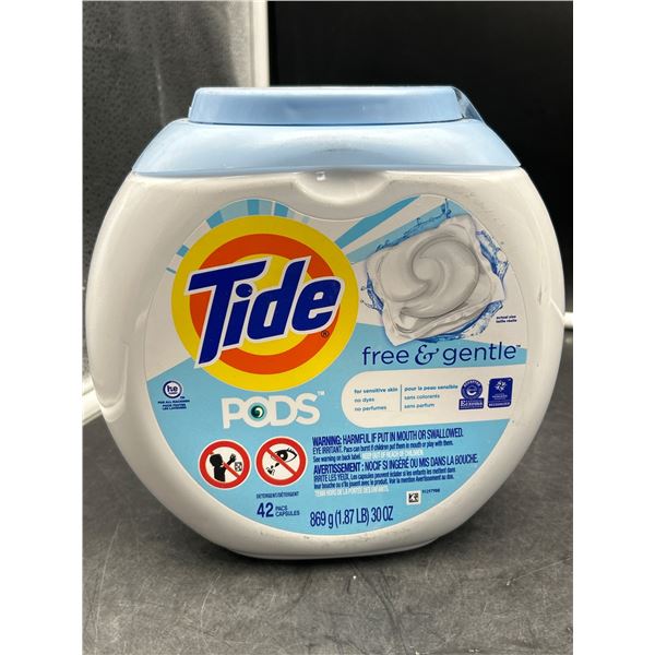 Tide PODS Free & Gentle Laundry Detergent, 42 Count
