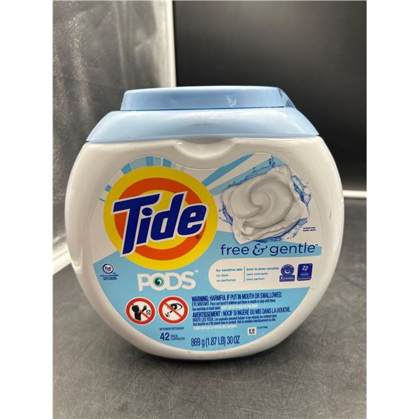 Tide PODS Free & Gentle Laundry Detergent, 42 Count