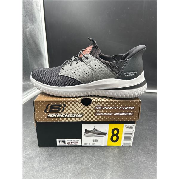 Skechers Menâ€™s Black Size 8 Swift Fit Memory Foam Shoes