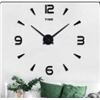 Image 1 : Large DIY Wall Clock Kit, 3D Frameless Wall ClockÂ