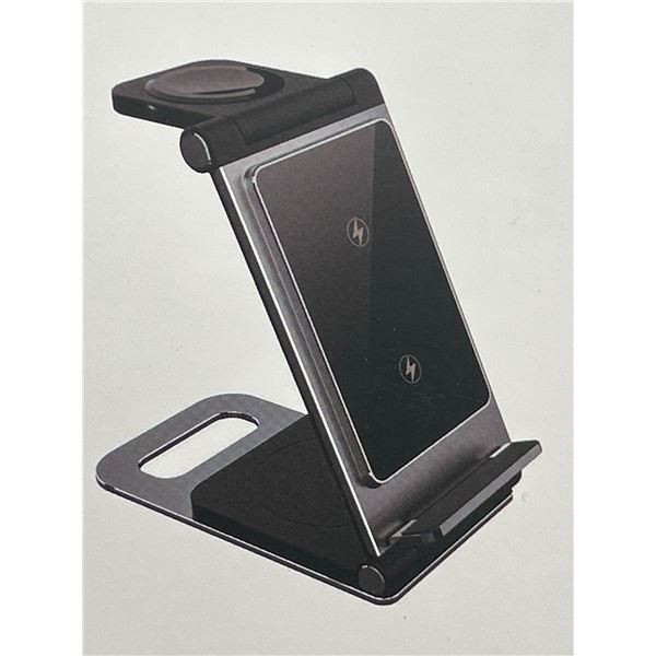 T8 3-in-1 Foldable Wireless Charger Stand with 15W Maximum Output