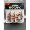 Image 1 : Rayovac L13ZA-24ZM Mercury-Free Zinc-Air Hearing Aid Batteries (Size 13, 24-Pack)