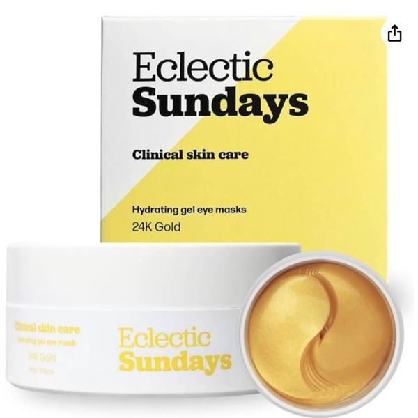 Eclectic Sundays 24K Gold Hydrating Gel Eye Masks â€“ 60 Pcs