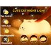 Image 1 : ZKC-102 Cat-Themed Silicone Night Light with 1200mAh Battery