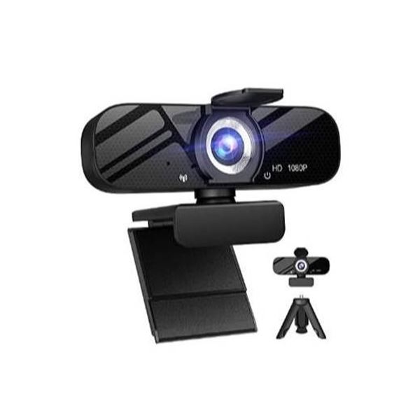 Full HD 1080P Webcam With Microphone and Adjustable FOV