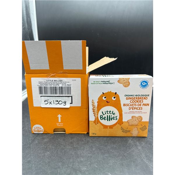 Little Bellies Organic-Biologique Gingerbread Cookies 5x130g