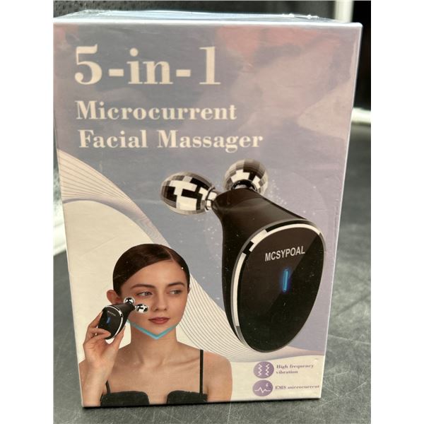 MCSYPOAL 5-in-1 Microcurrent Facial Massager With Dual Frequency Modes