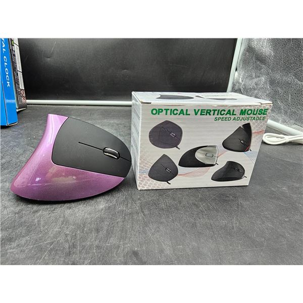 Optical Vertical Mouse With Adjustable Speed