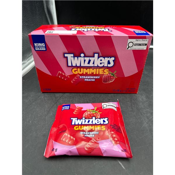 Twizzlers Gummies Strawberry Candy 12 x 90g King Siz