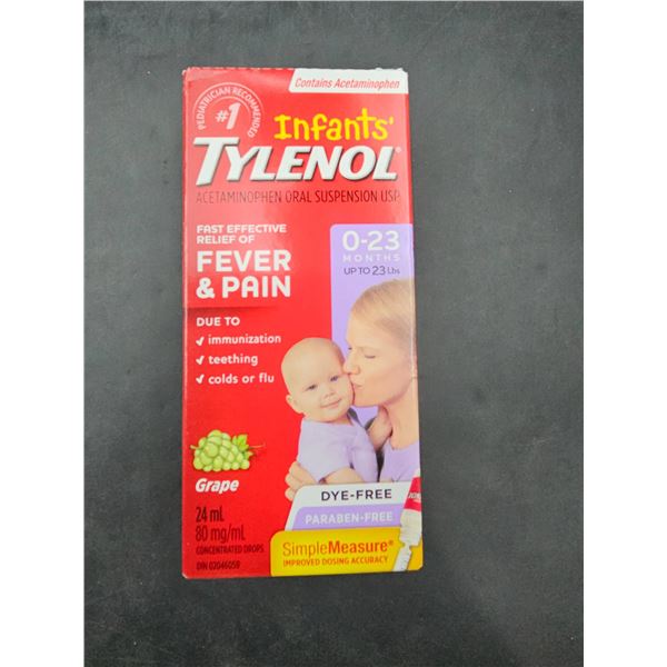 Infantsâ€™ Tylenol Acetaminophen Oral Suspension 2.0 fl oz Grape Flavor